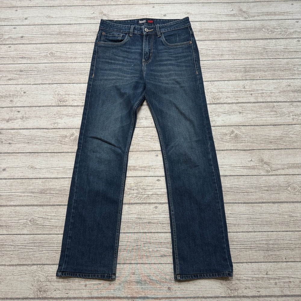 Y2K Levi's 513 Jeans Men's 30x34 Blue Dark Wash Denim Classic Fit Straight Leg